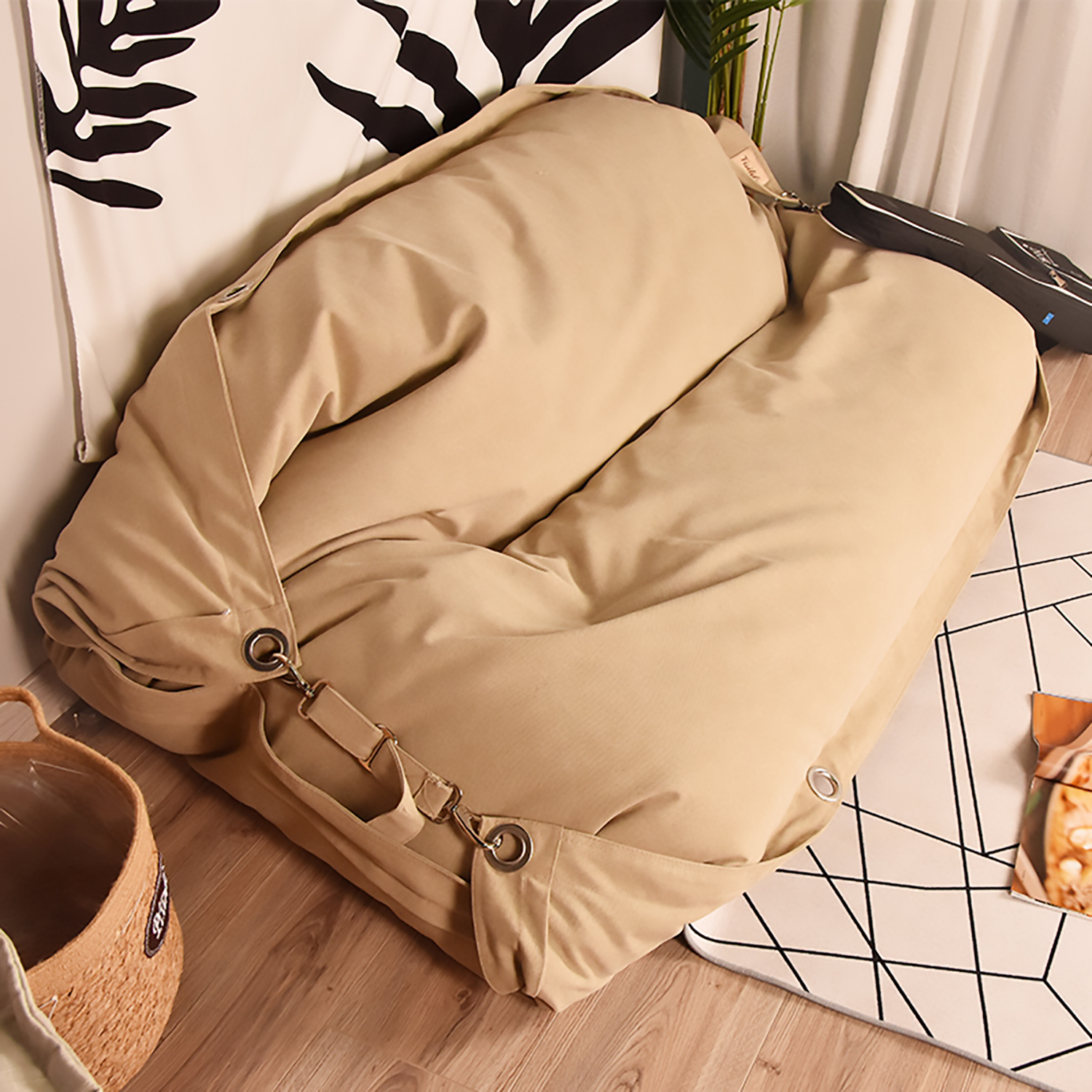 Lanshen Bean Bag Chair Cover Only-Lazy Sofa Tatami for Kids&Adults Bean Bag Couch for Adult