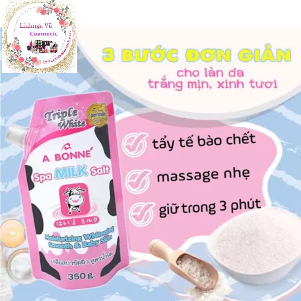 Muối Tắm Sữa Bò Tẩy Tế Bào Chết Thái Lan 350gr