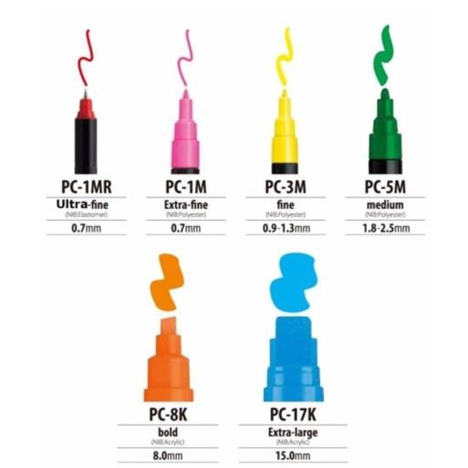 Bút Uni - POSCA chuyên vẽ Giầy Túi Áo [1M] [BÚT VẼ GIẦY] [SIÊU TIẾT KIỆM]