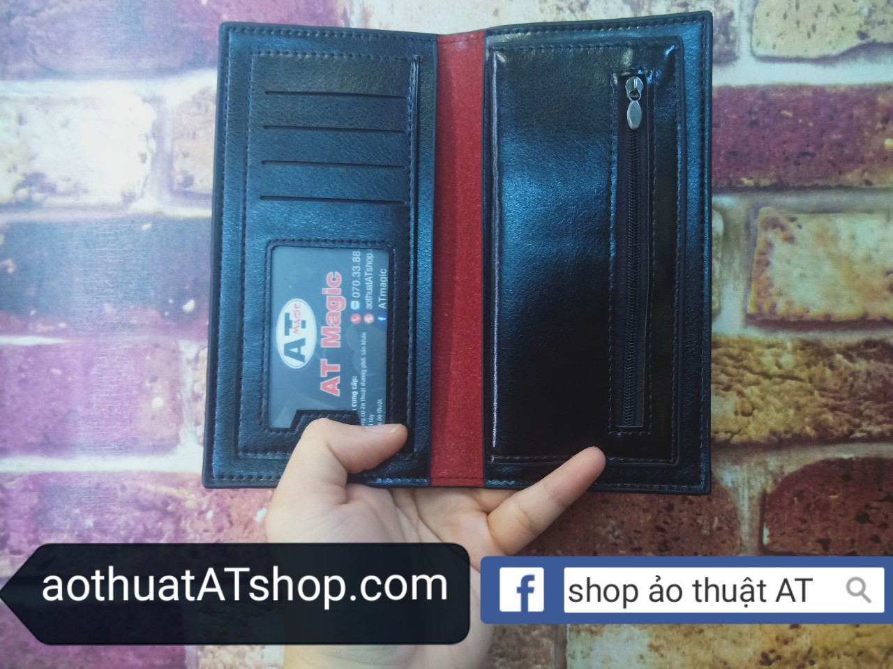 Dụng cụ ảo thuật ví lửa dọc biến tiền