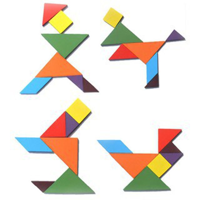 Đồ chơi trí uẩn Tangram đơn có hướng dẫn