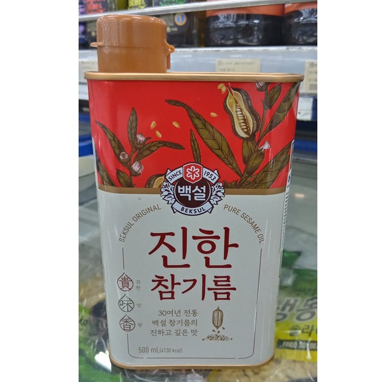 Dầu mè nguyên chất đậm đặc hàn quốc 500ml - 진한 참기름