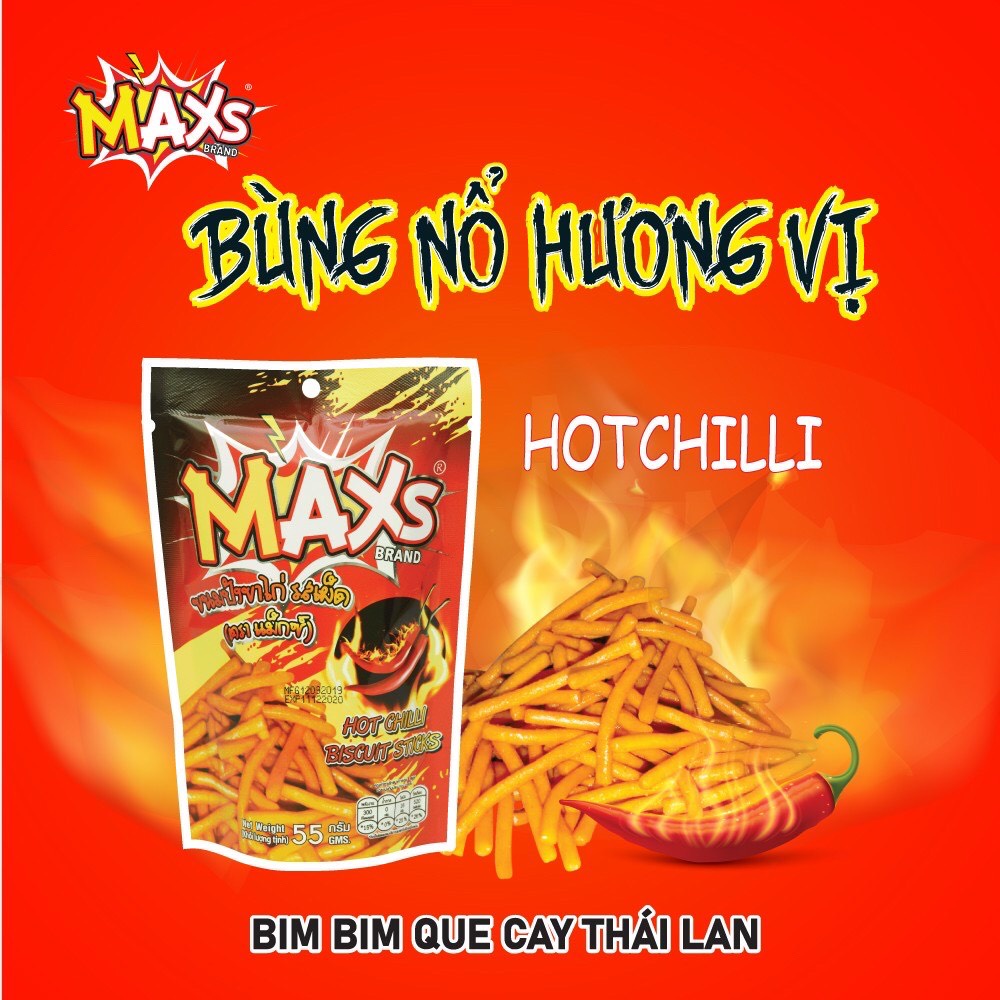 Bim bim que MAXs Thái Lan - gói 55g