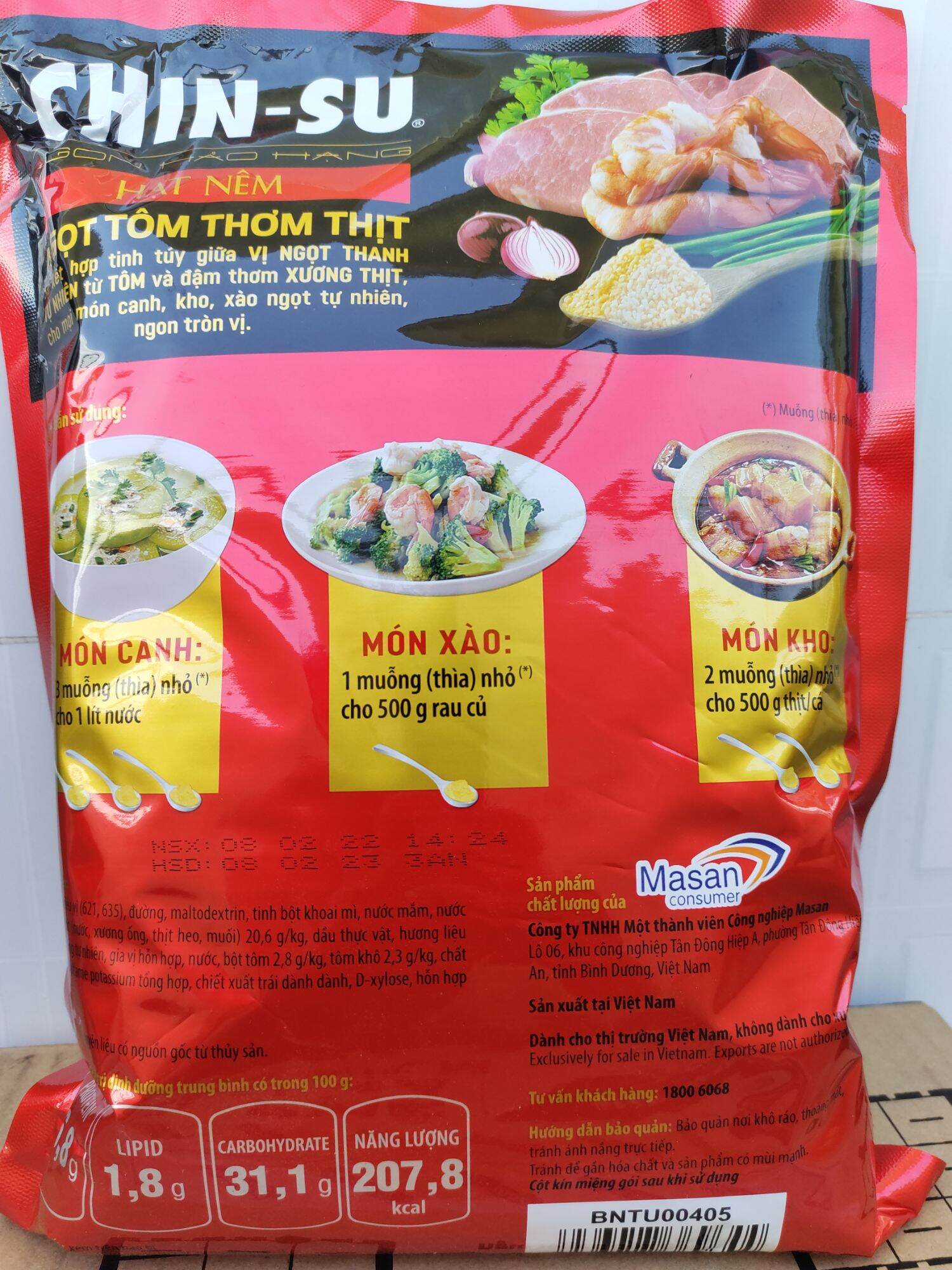 Hạt Nêm Chinsu 2Kg Ngọt Tôm Thơm Thịt ( DATE MỚI)