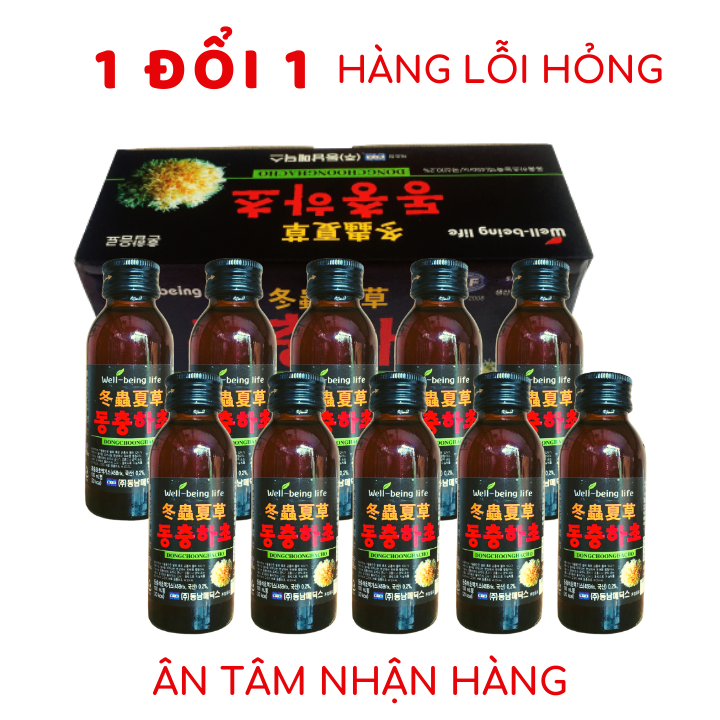 (SỈ TỪ 10 HỘP) 60 chai Nước Đông Trùng Hạ Thảo Hàn Quốc