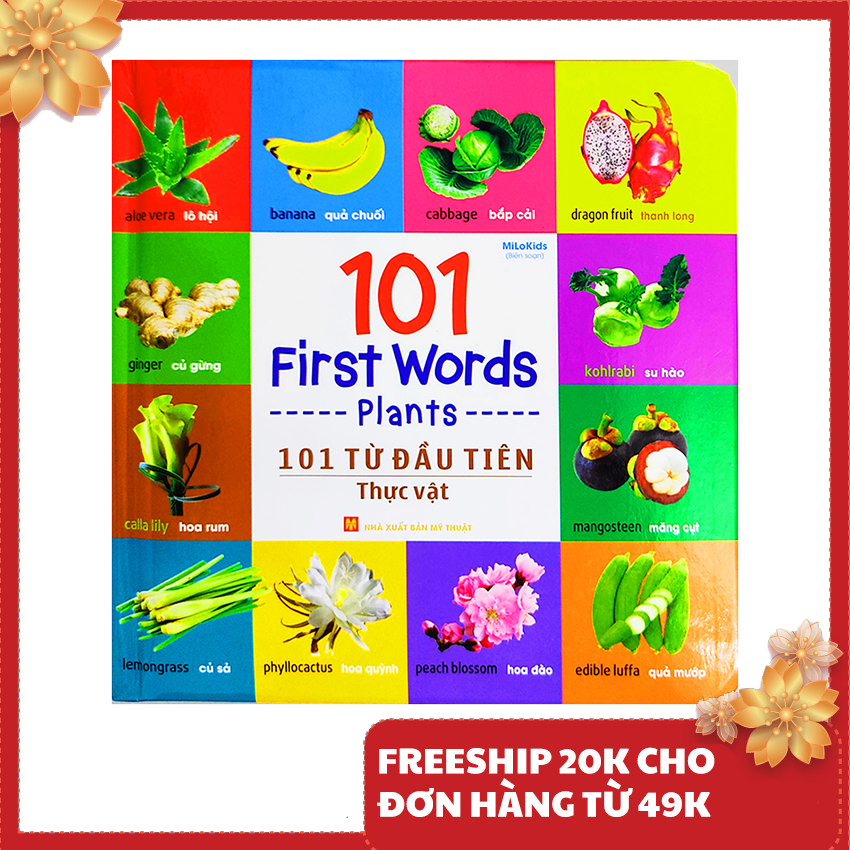 Sách cho bé - 101 first words plants - 101 từ đầu tiên thực vật