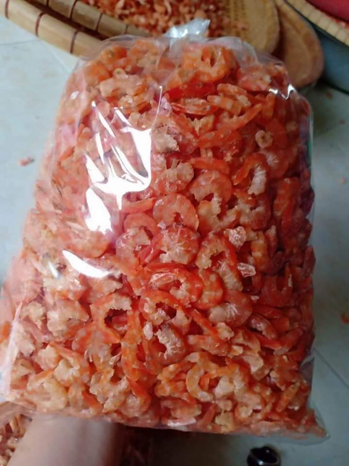 Nữa ký Tôm khô Bến Tre Loại I size to như hình bao Ngon _ Ngọt_ Thơm