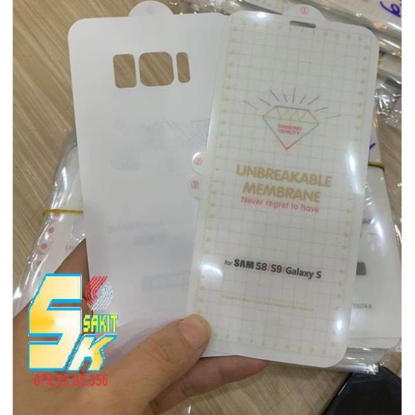 [HCM]Combo 2 Miếng Dán Nano PPF Full(1 Mặt Sau+1 Mặt Trước) Trong Samsung S8- S9-S8plus- S9plus-S10-S10Plus-S10lite.