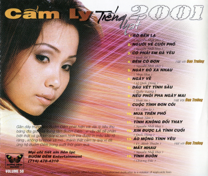 BDCD50 - The best of Cẩm Ly Tiếng Hát 2001