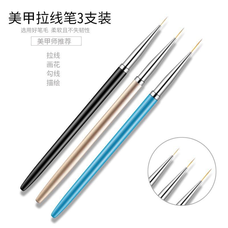 bộ 3 cọ vẽ làm móng