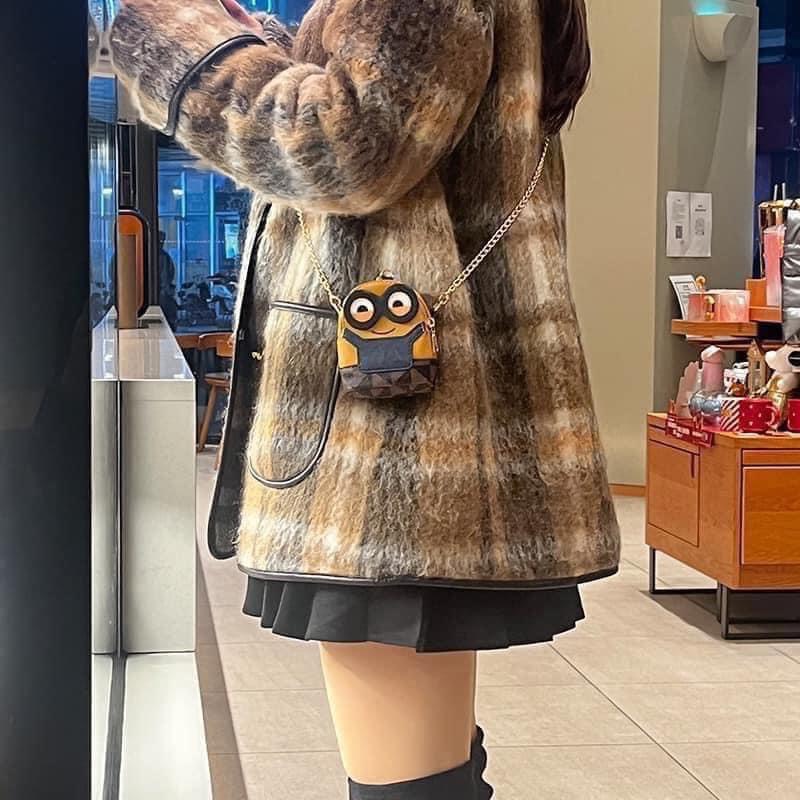 Túi đeo chéo minion giỏ xách nữ mini cute dễ thương