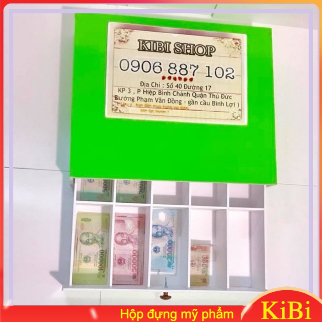 HỘP ĐỰNG TIỀN 10 NGĂN HỘP TIỀN LẺ THU NGÂN
