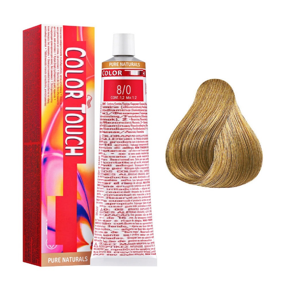 8/0 Light Natural Blonde Home Hair Dye Cream
