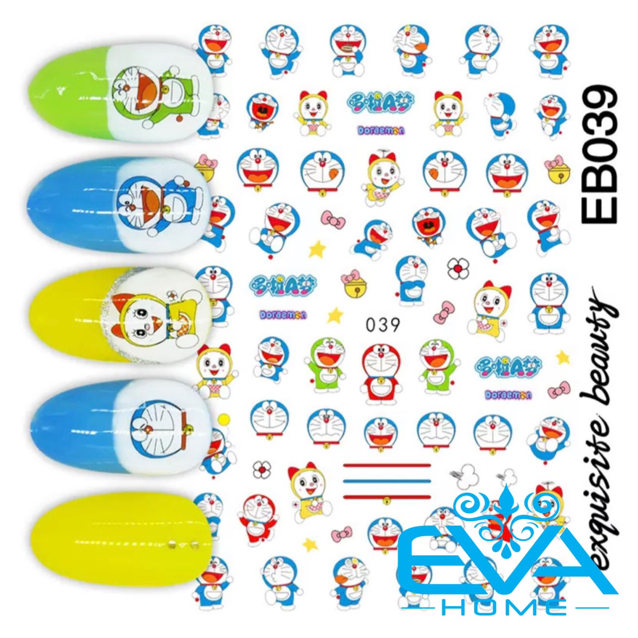Miếng Dán Móng Tay 3D Nail Sticker Hoạt Hình F073