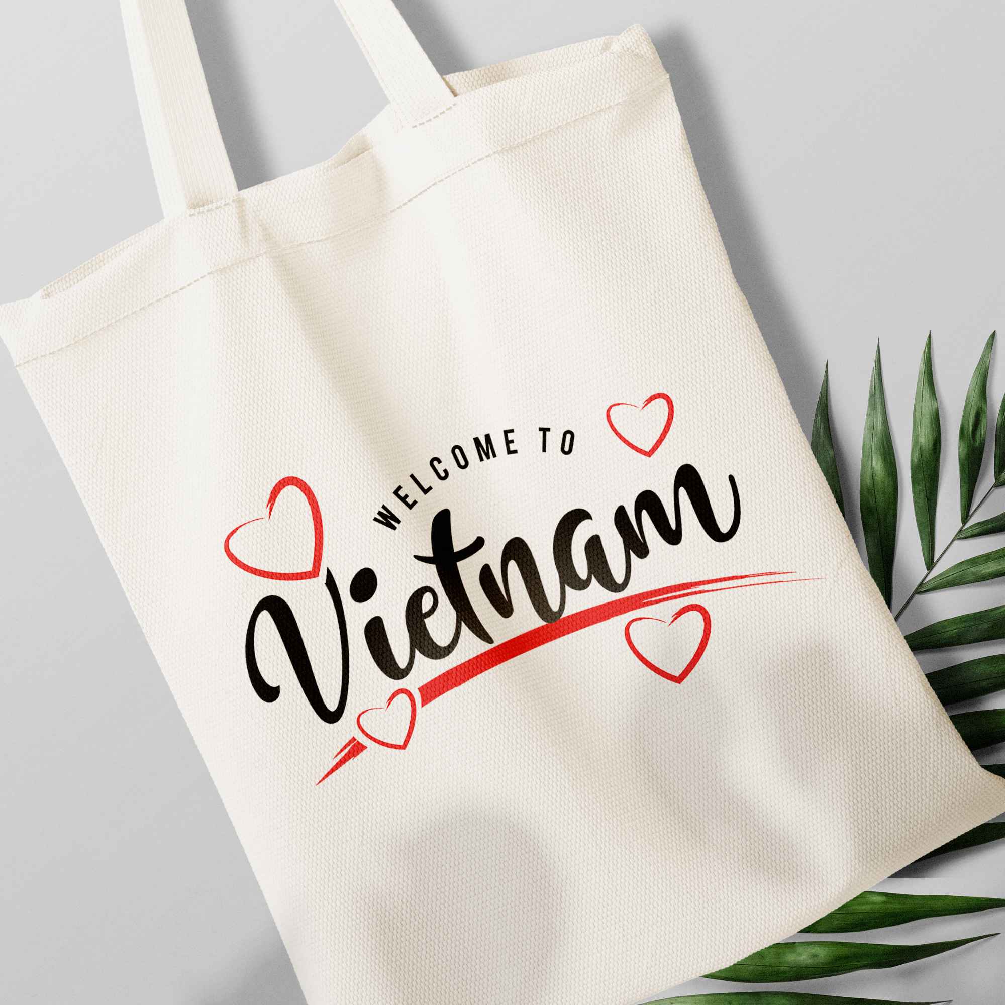 Canvas bag, tote bag I love Vietnam