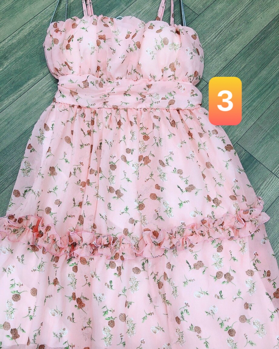 Đầm maxi 2 dây + ảnh thật