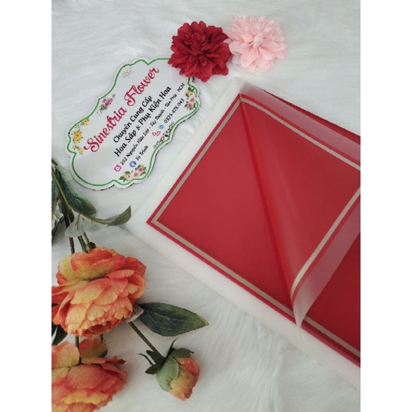 🌼Giấy Bó Hoa🌼 Giấy bóng viền trắng