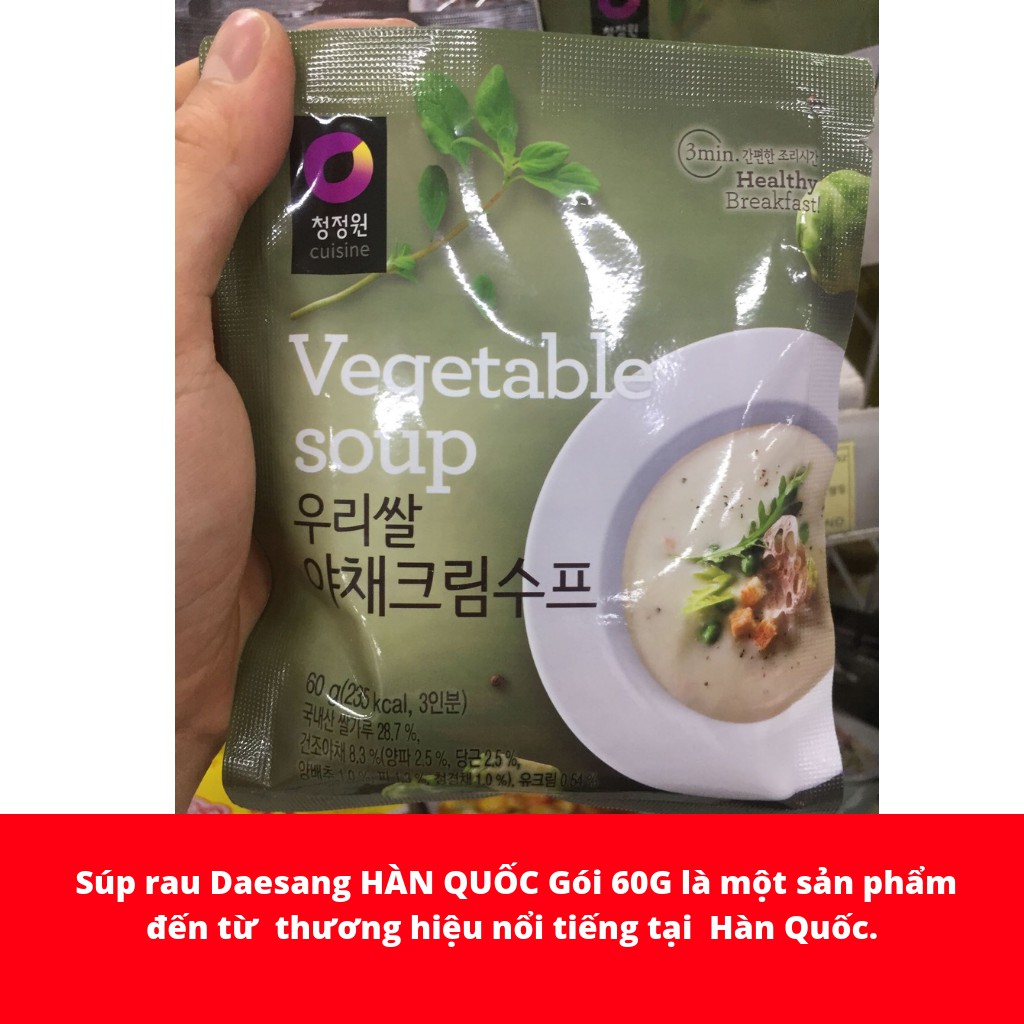 SÚP RAU DAESANG HÀN QUỐC GÓI 60G