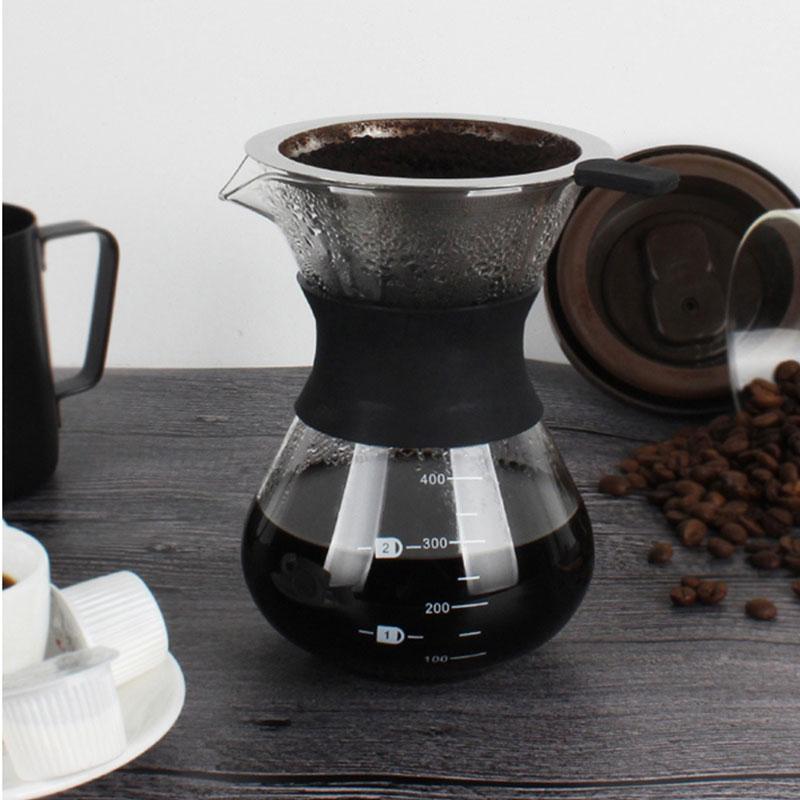 Bình pha cafe Drip Coffee 450ml phin Inox