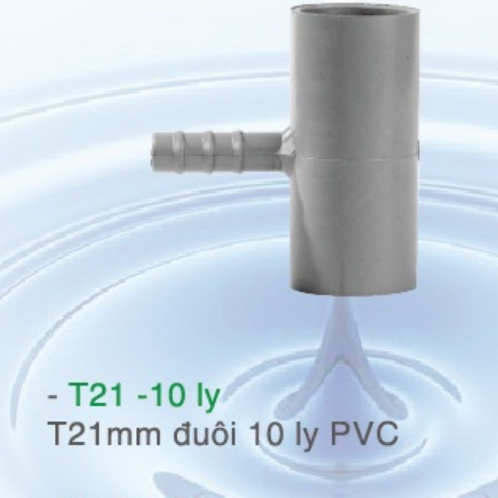 Bộ 50 chữ tê 21 ra ống 10 và 8