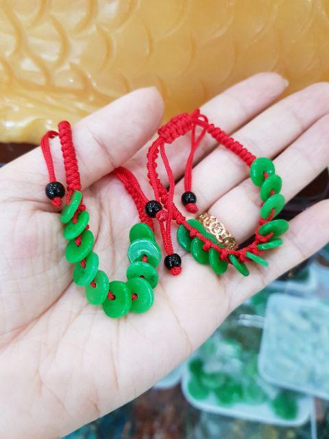 [FreeshipMAX] Vòng tay chỉ đỏ đồng xu may mắn