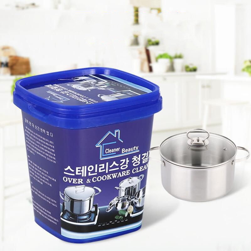Hộp kem cọ xoong nồi tẩy vết bẩn đa năng Hàn Quốc 400gr - Làm sạch kim loại và gạch men; đồ bếp; dầu mỡ HLS775