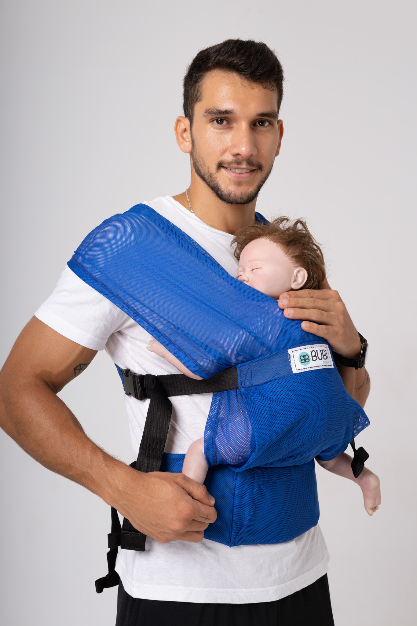 Địu vải BUBI Gen 3 - Xanh bích lưới - PE