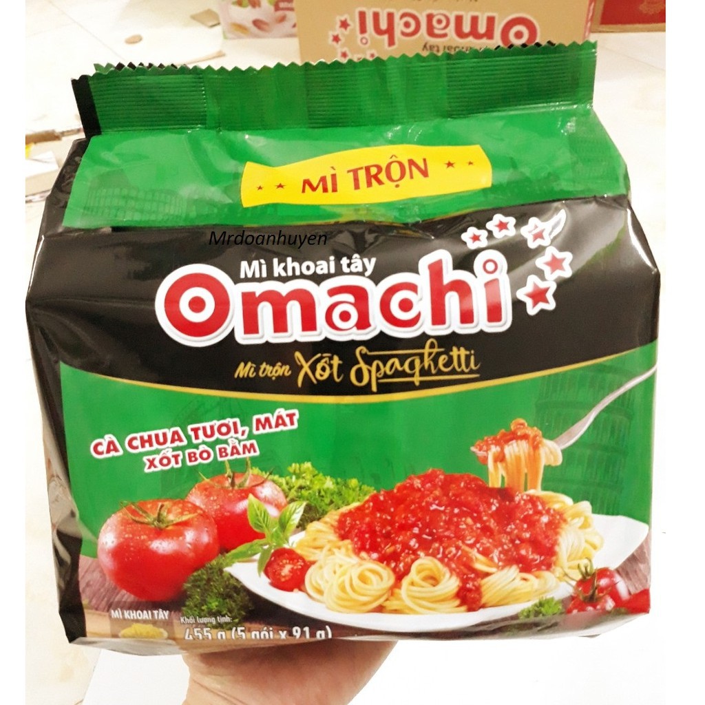 Mì trộn Omachi sốt spaghetti gói 91g