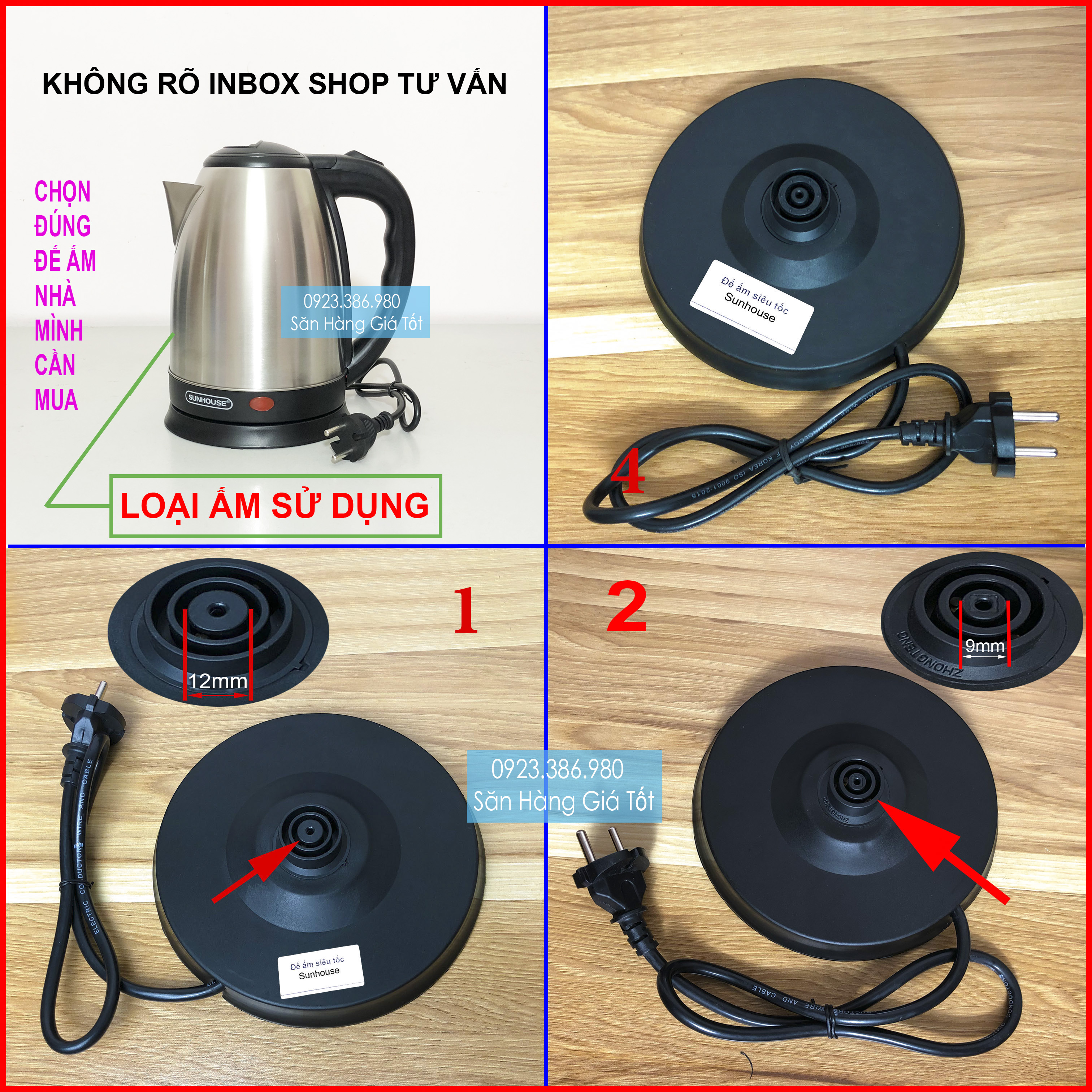 Đế ấm siêu tốc Sunhouse