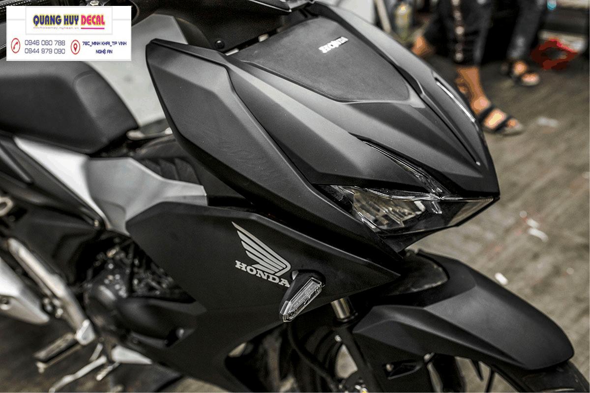 Tem trùm xe Winner X thiết kế Zin đen mờ - Tem xe Winner X thiết kế Zin đen mờ thiết kế theo yêu cầu - Chế độ tem trùm xe máy Winner X rẻ đẹp