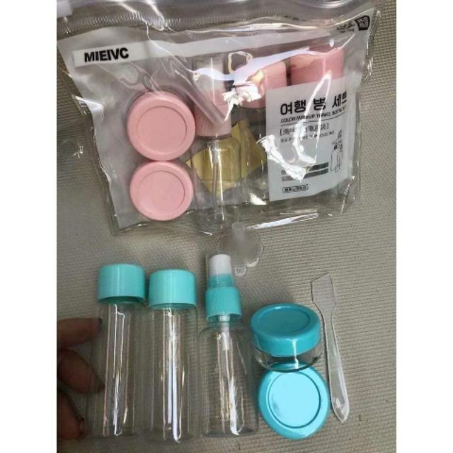 Bộ Chiết Mỹ Phẩm Mini Sang Chiết Mỹ Phẩm Lotion Dưỡng Da Dưỡng Tóc Dầu Gội Sữa Tắm Đi Chơi Đi Du Lịch Tiện Dụng