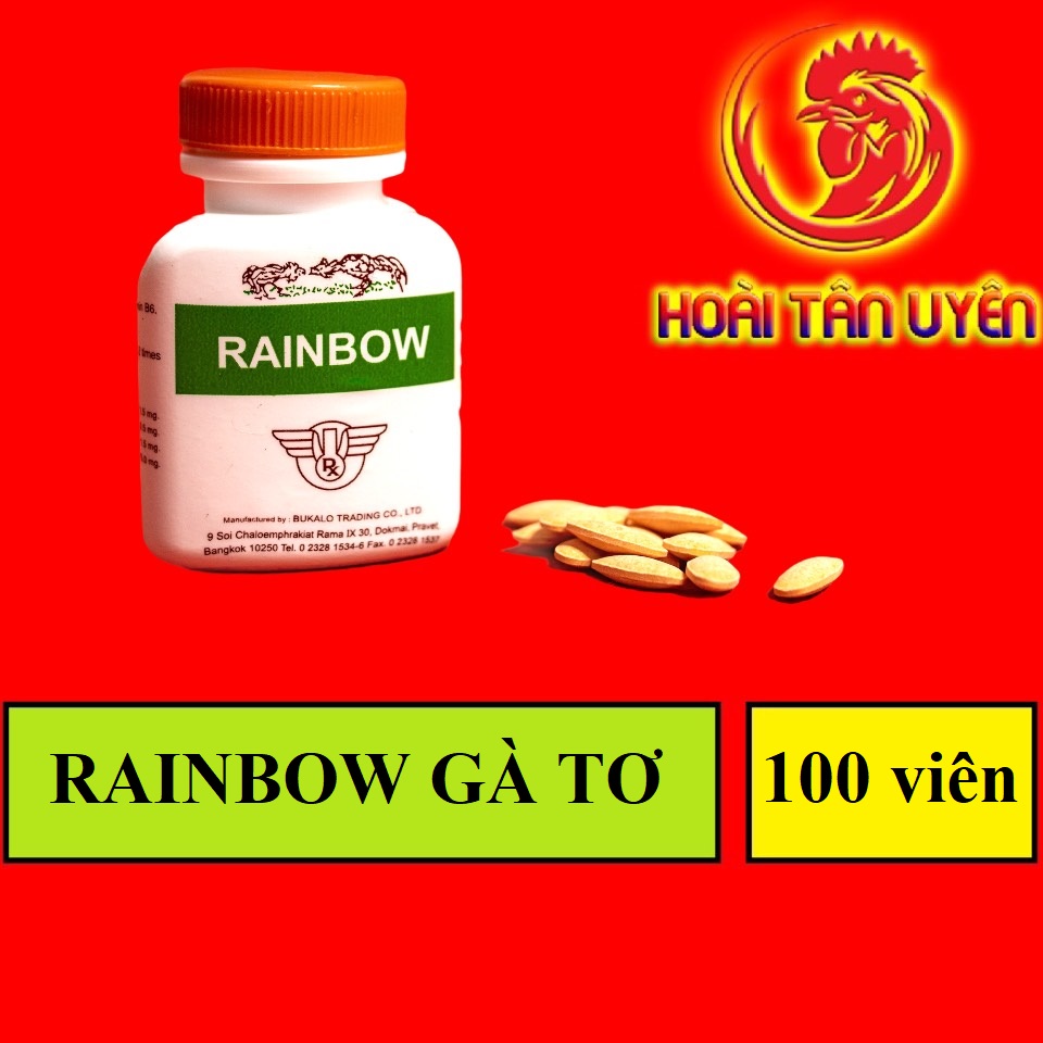 Combo 2 lọ Thuốc nuôi gà đá RAINBOW