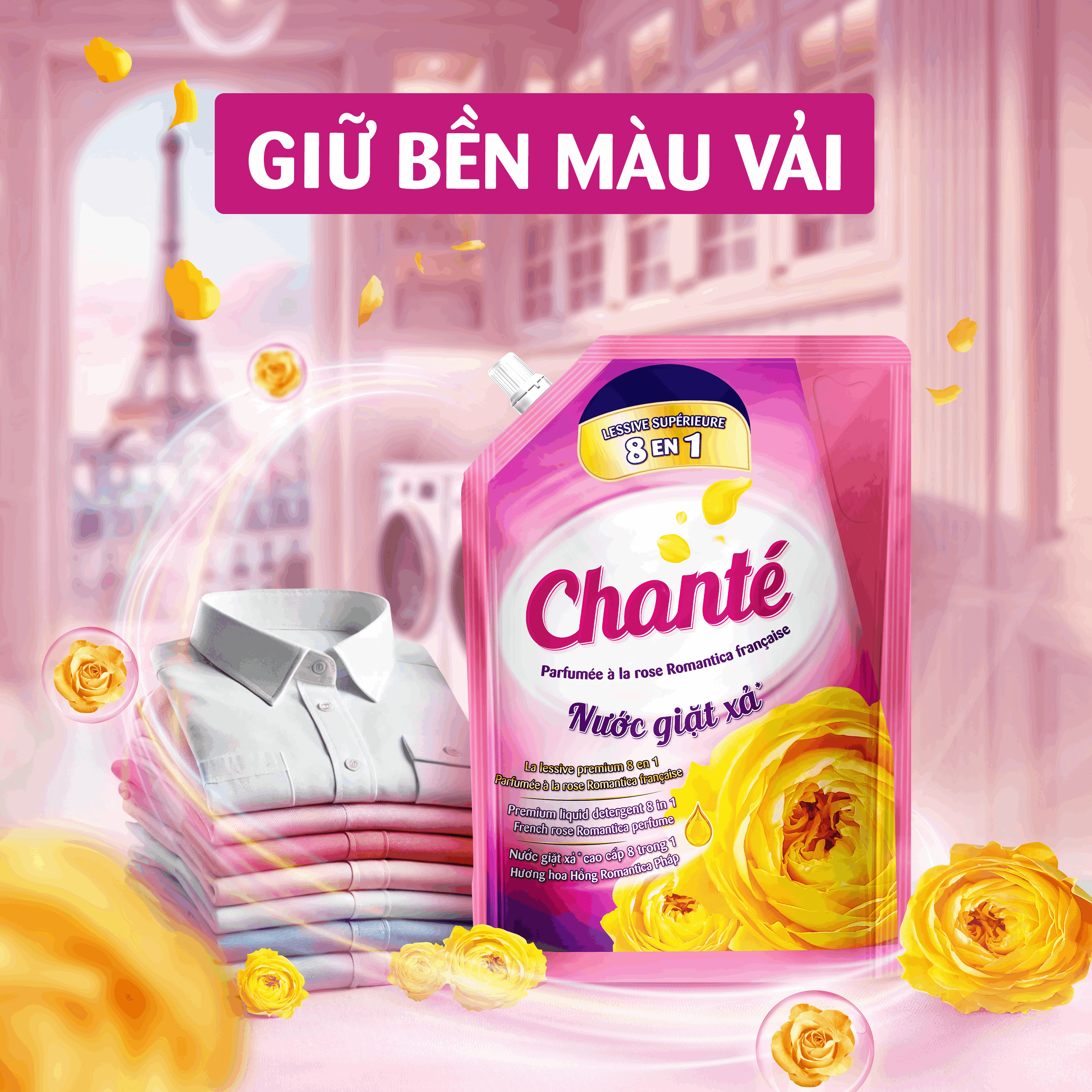 Combo 2 Nước Giặt Xả Chanté Cao Cấp 8 Trong 1 Túi X 3.4Kg/3.05KG - Ảnh 7