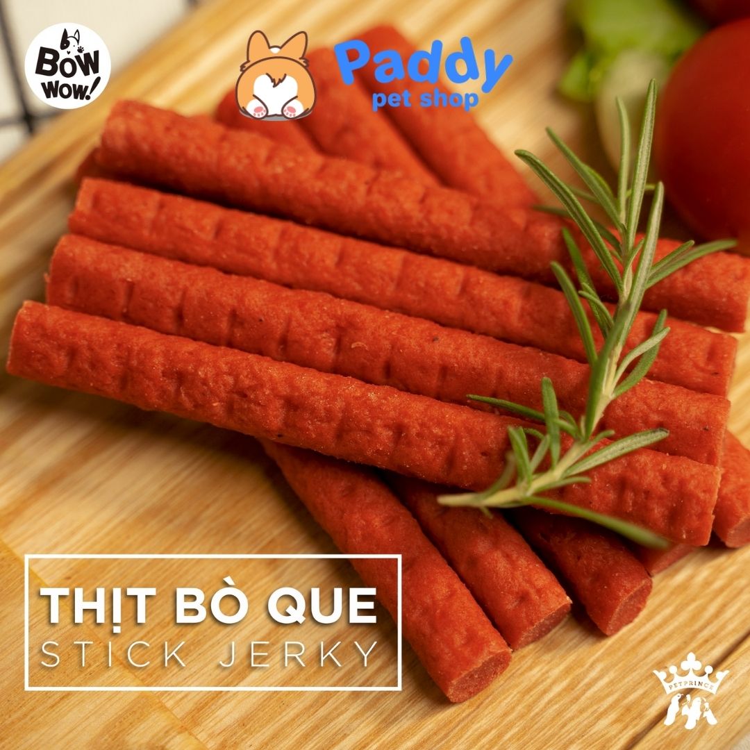 Bánh Thưởng Cho Chó Thịt Bò Que BowWow Stick Jerky