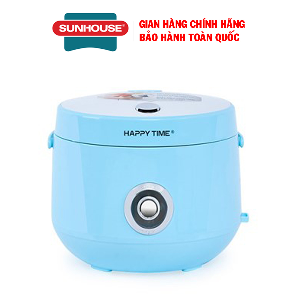 Nồi cơm điện Sunhouse Happy Time 1.2L HTD8522G - Nồi cơm điện nhỏ - Nồi cơm 1.2 lít - Nồi cơm điện cỡ nhỏ - Bảo hành 12 tháng