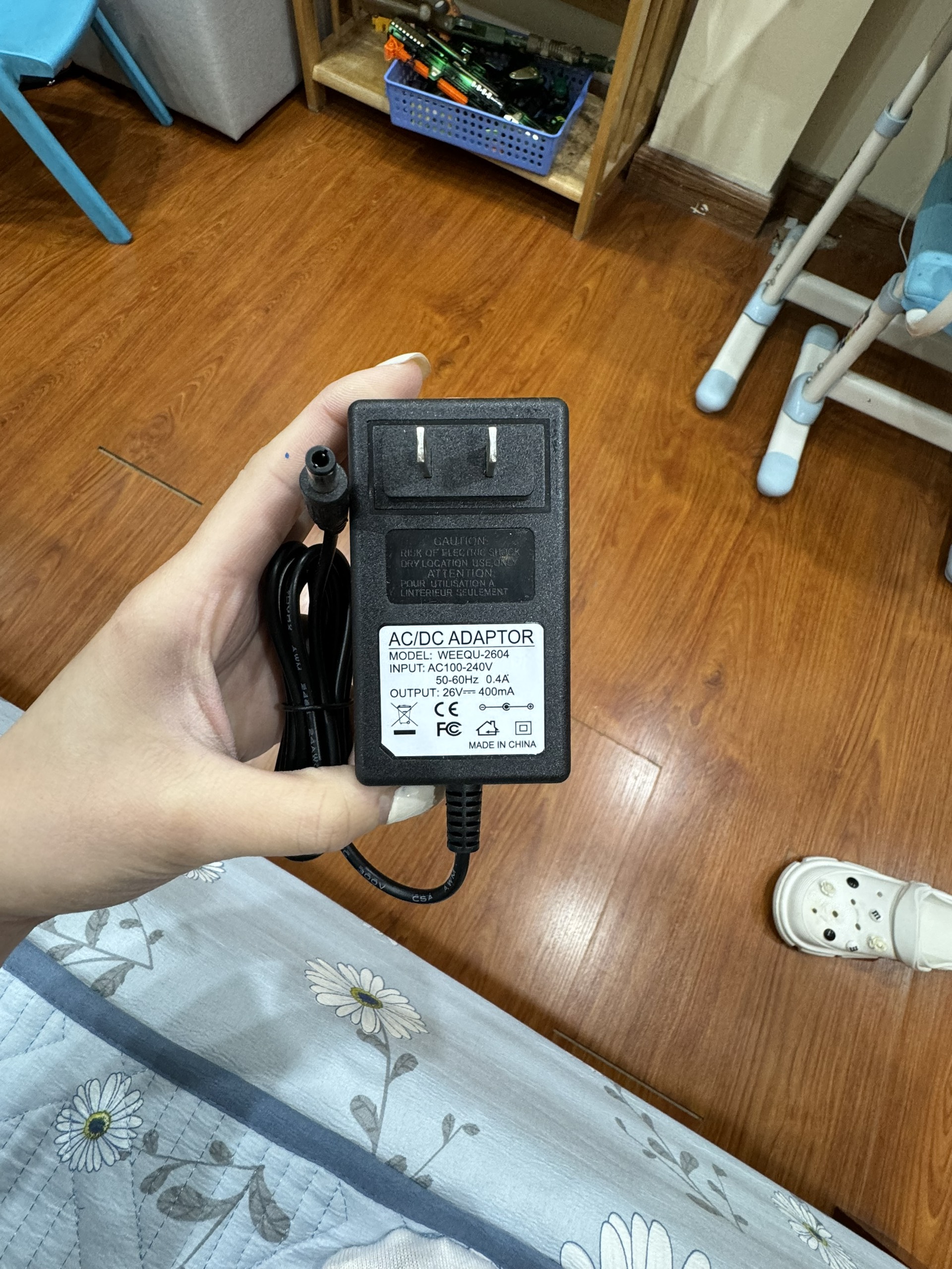 ADAPTER NGUỒN 26V 400MA 5.5MM