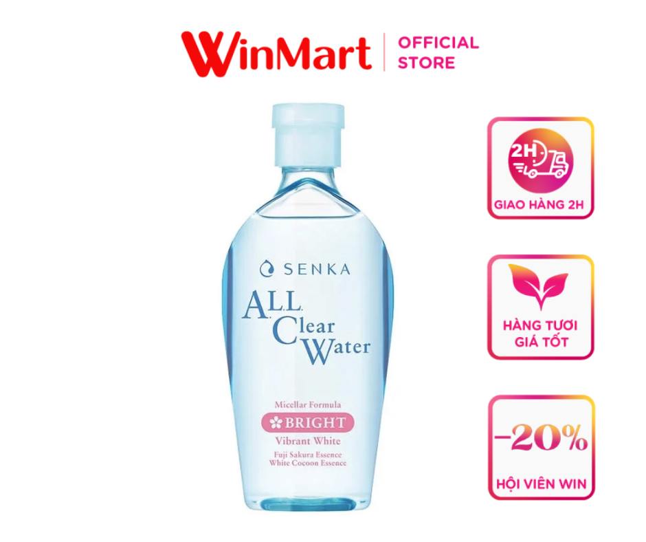[Siêu thị WinMart] - Nước tẩy trang Senka Micellar dưỡng trắng chai 230ml