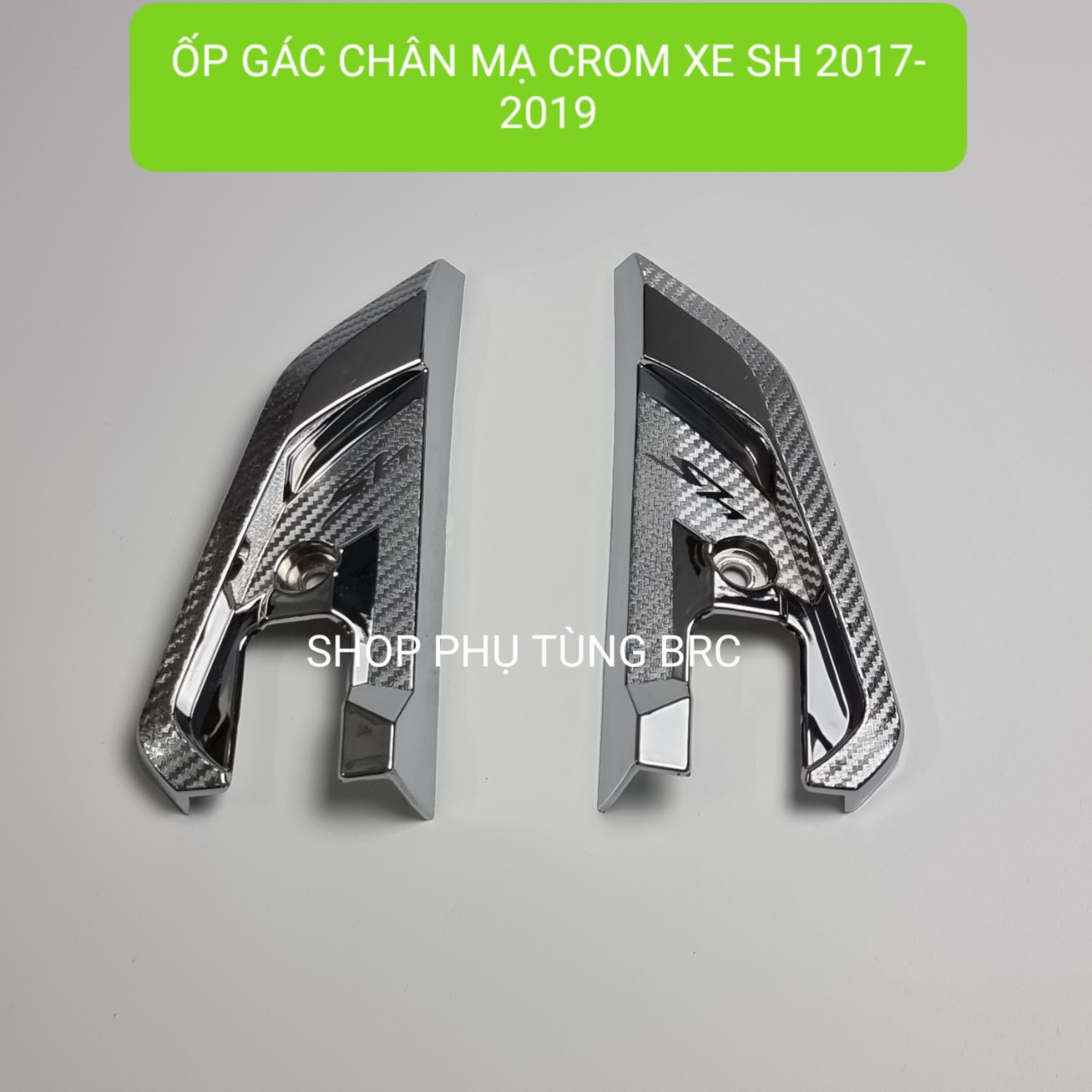 Phụ kiện ốp trang trí mạ crom xe sh 2017 - 2019