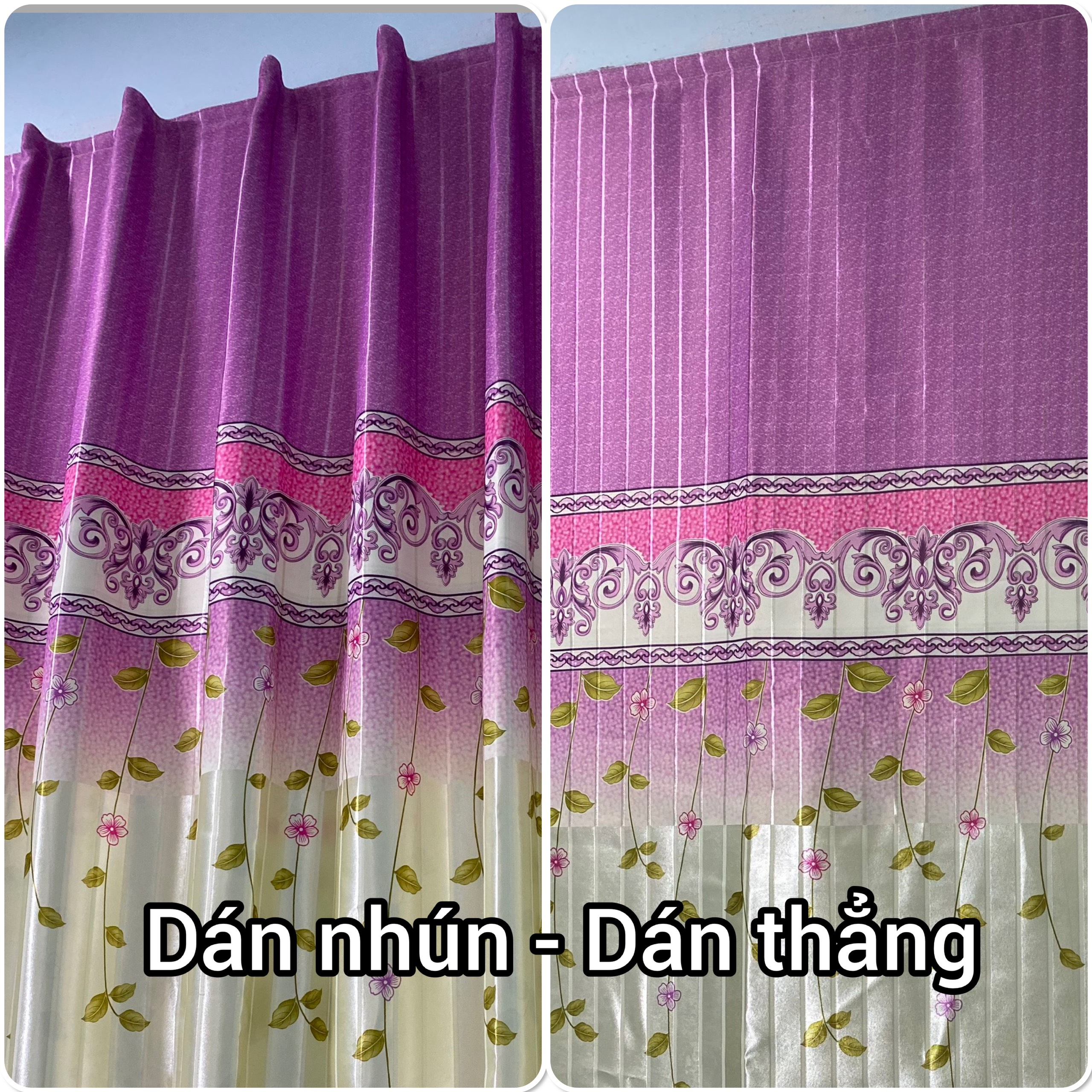 Rèm dán cửa, dán tường màn rèm cửa dán, rèm màn che