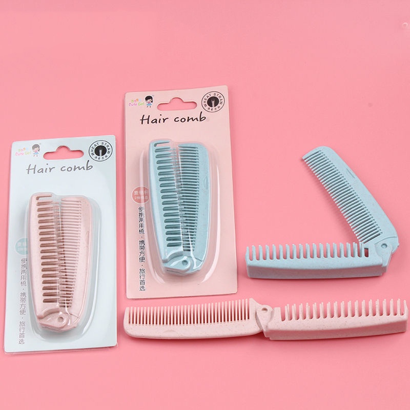 Lược chải tóc lúa mạch gấp gọn, lược chải tóc bỏ túi tiện lợi