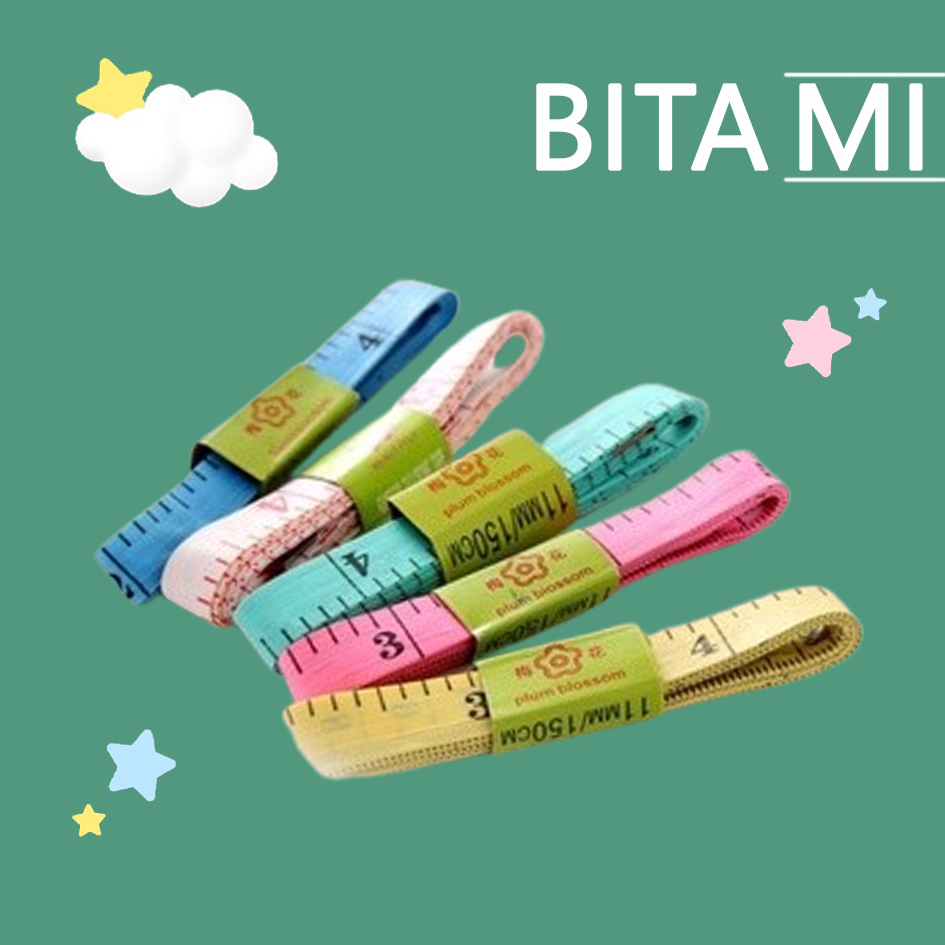 Thước Dây May Đồ, Thước Dây Đo 3 Vòng, Đo eo, chiều cao dài 150cm, BITAMI