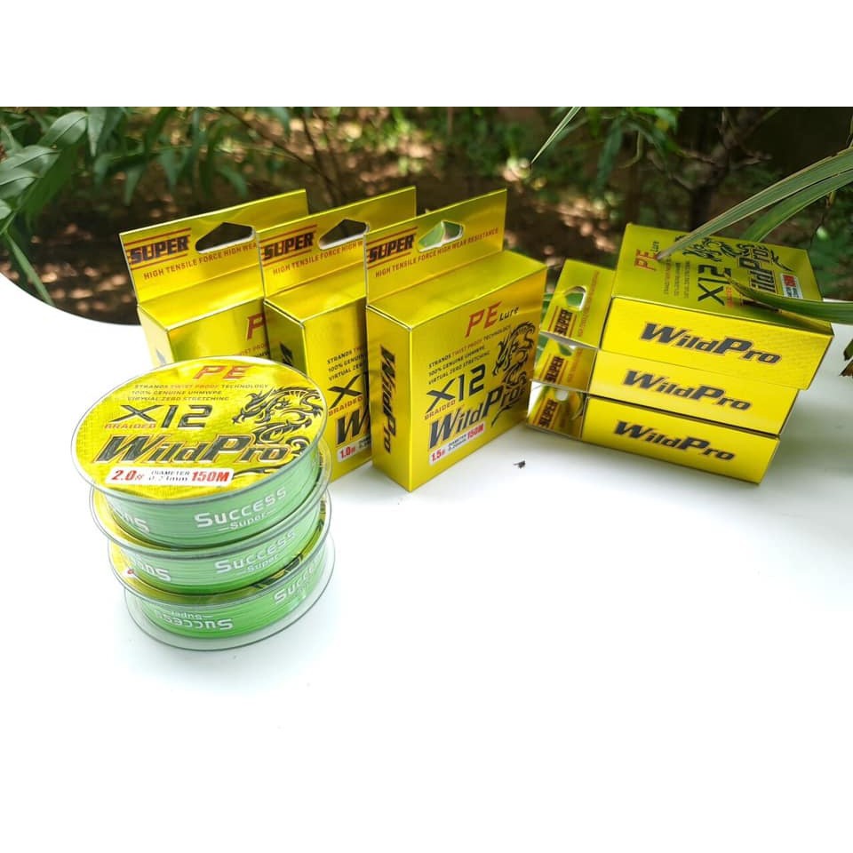 Dù câu cá PE lure X12 Wild Pro dài 150m