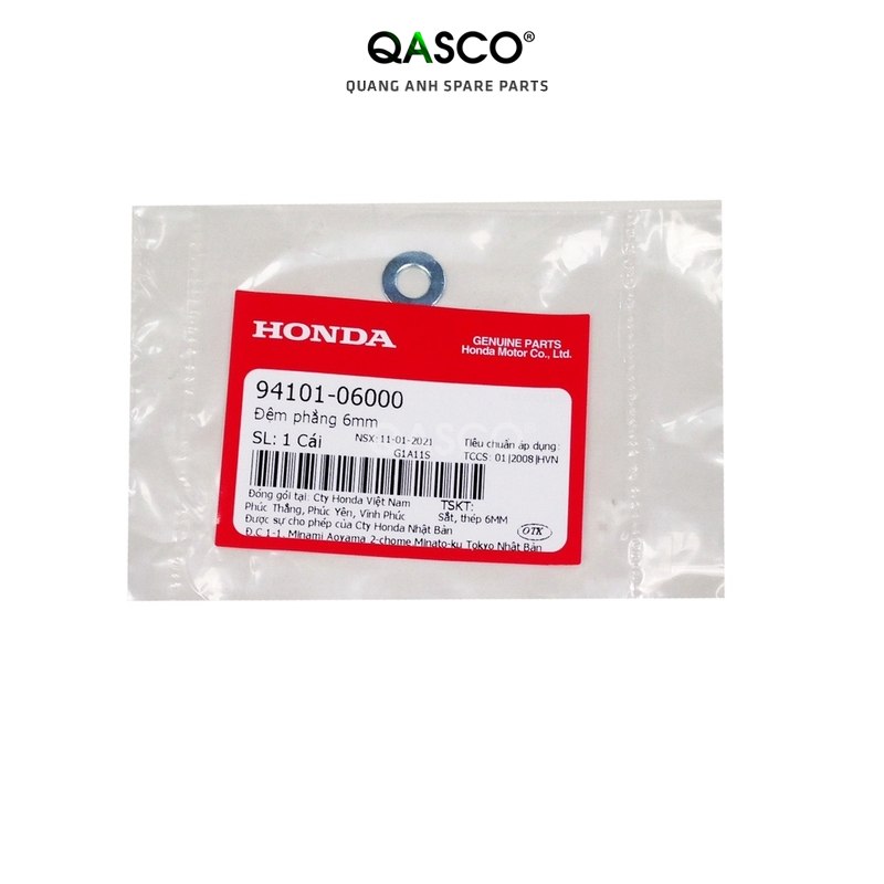 Đệm phẳng honda 6mm _1152