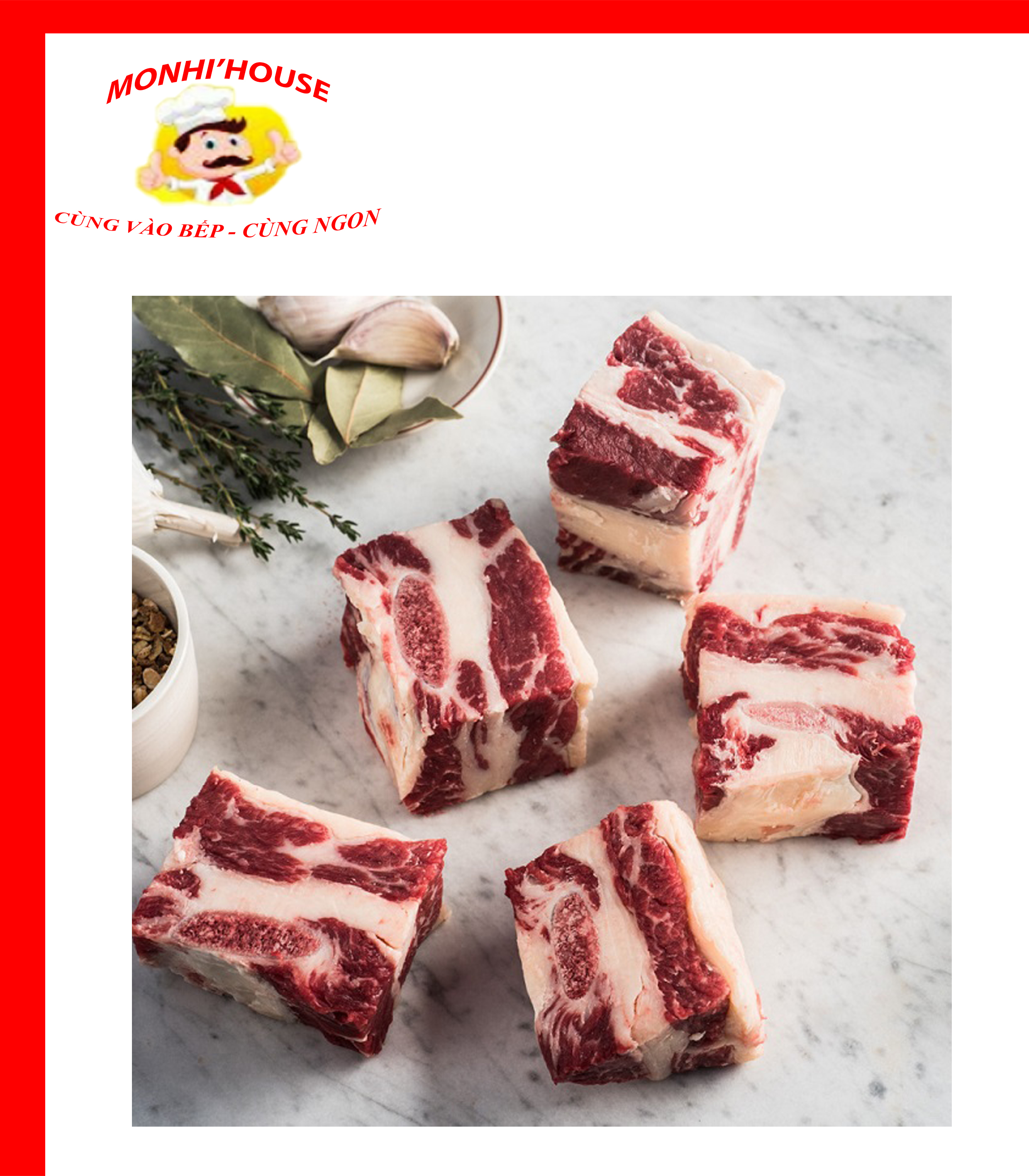 1Kg Sườn Sụn Ức (hầm, canh, nấu bún,nướng, om, ...)