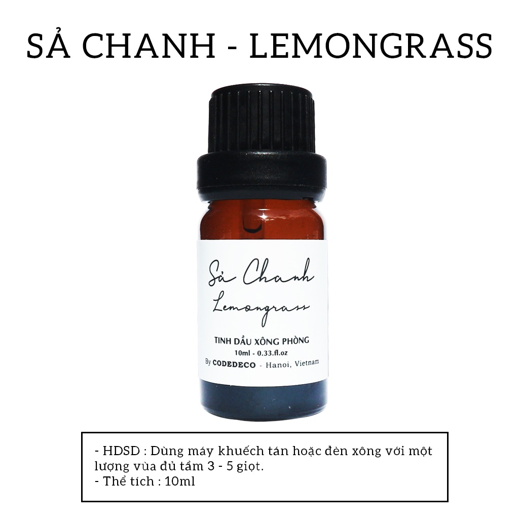 Tinh Dầu Khuếch Tán Code Deco Sả Chanh 10ml