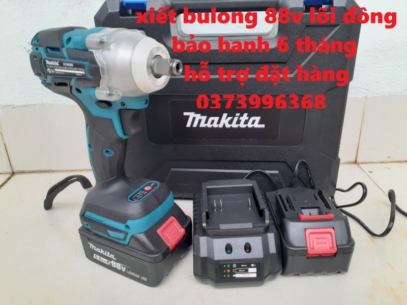 Máy Xiết Bulong MakiTa 88V Xiết ỐC, Bắn Vít, KÈM 2 PIN 10 sell