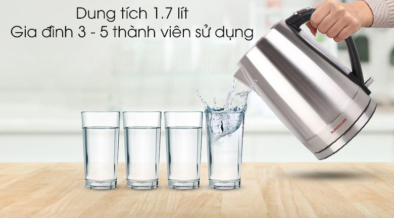 Bình siêu tốc Sunhouse 1.7 lít SHD 1375