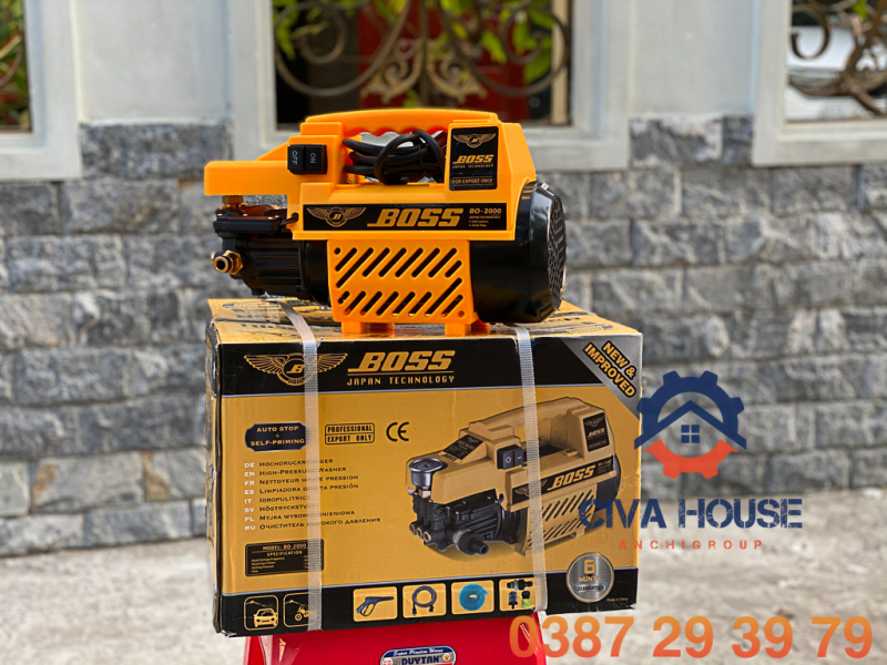 MÁY RỬA XE, VỆ SINH MÁY LẠNH BOSS BO2000
