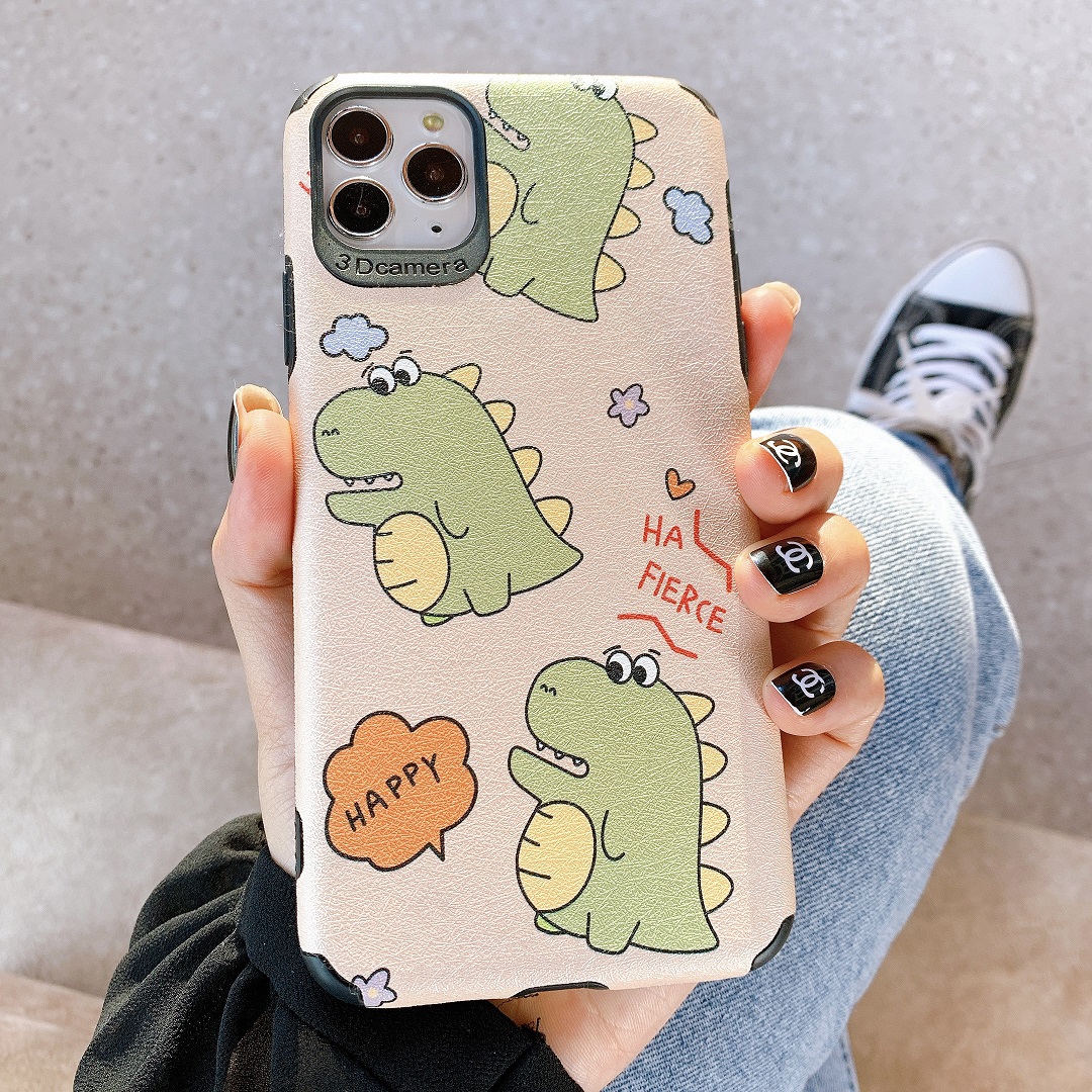 Ốp Lưng Da IMD Dino Ha Fierce
