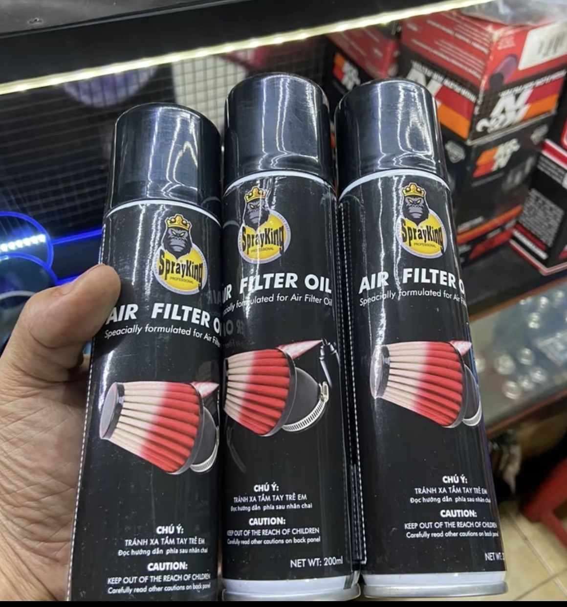 Tẩm dầu lọc gió Sprayking